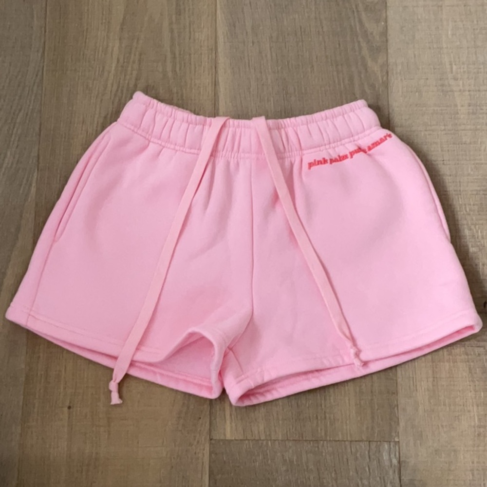 PINK PALM PUFF x Amare Limited Edition Discontinued Shorts- Light Pink